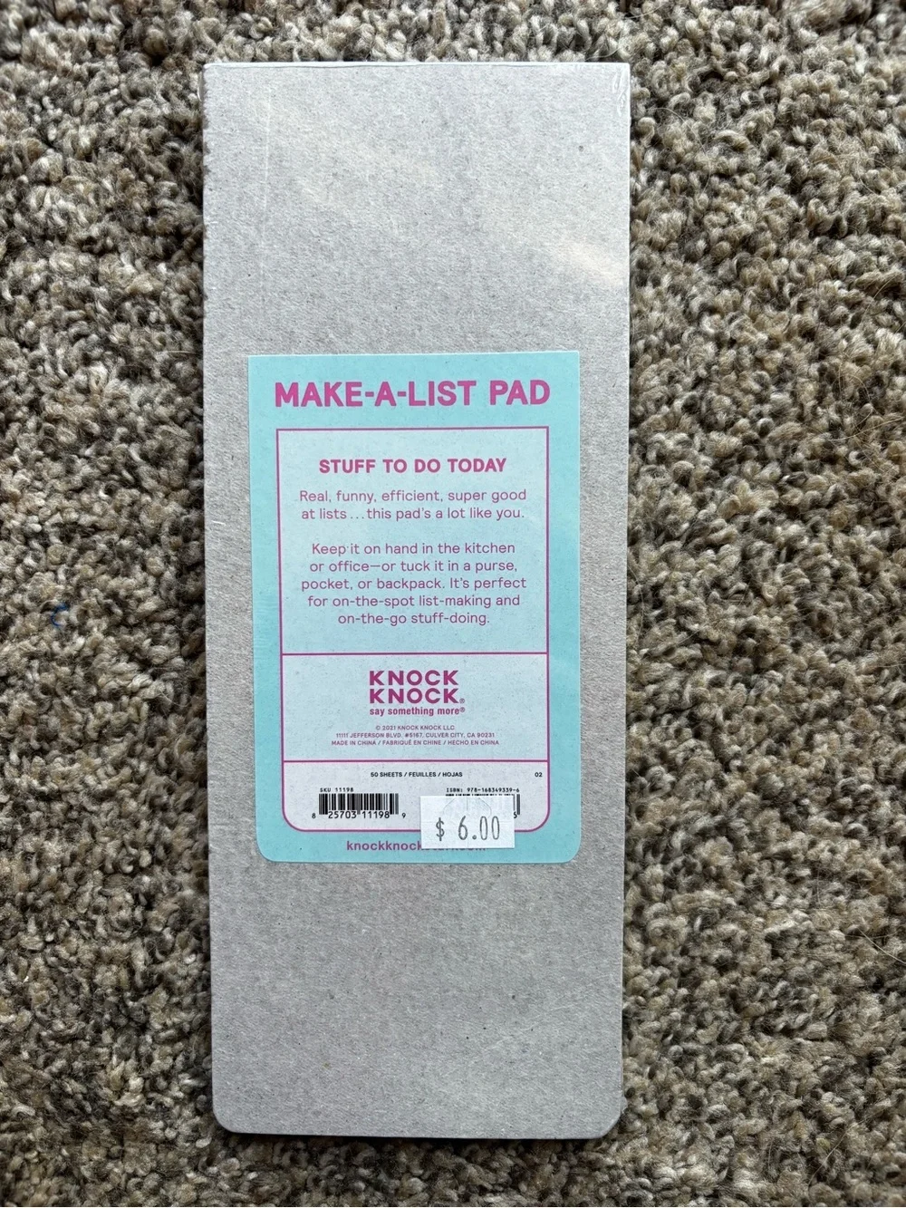 NWT Knock Knock Lot of 4 Notepads 3.5” X 9”